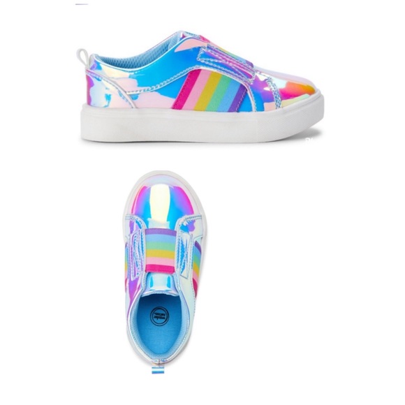 Wonder Nation Iridescent Shiny Toddler Casual Shoe - Picture 3 of 10